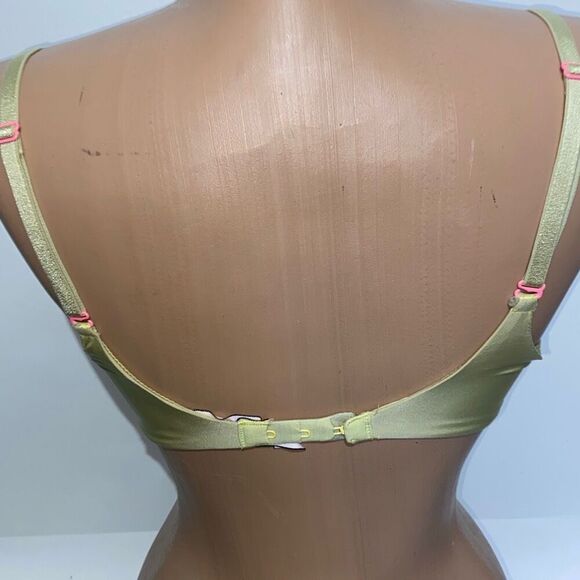 Victoria's Secret Women's Yellow Detachable Strap Plunge Push Up Bra Size 34B - Picture 3 of 8